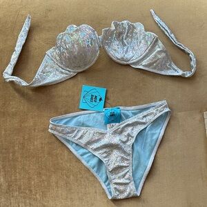 Silver Venus is born lol bikini New small size Made i Greece  MERBAES